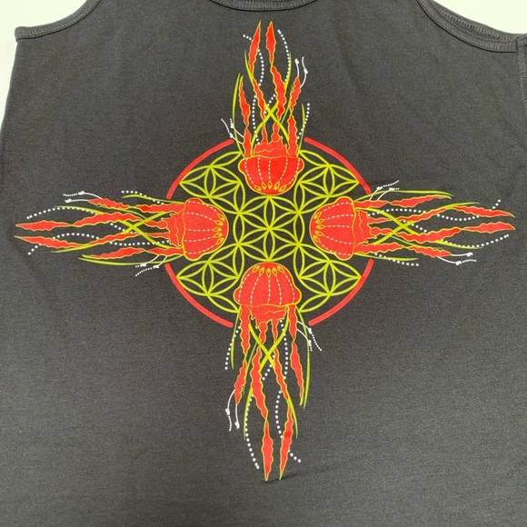 MY DESIGN Zia Flower of Life Jellyfish Flowy Tank - Picture 8 of 11